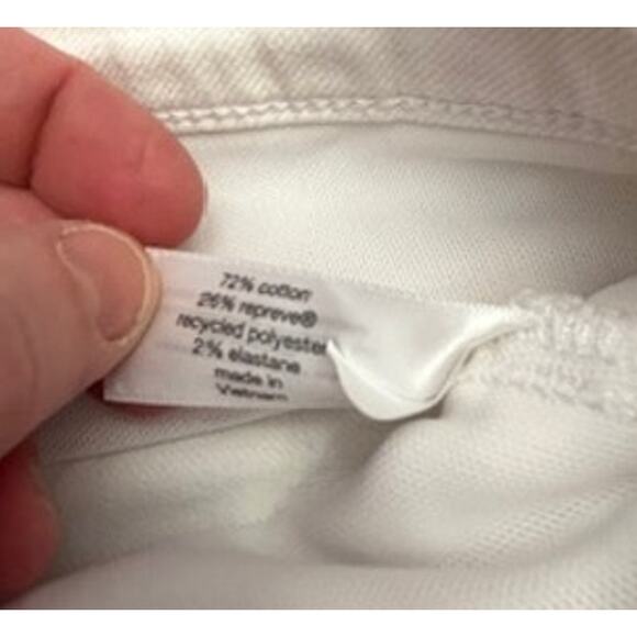 Lane Bryant White Stretch Straight Legged Denim Jeans Size 24S - Picture 6 of 9